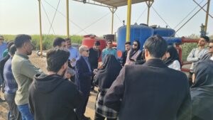 آشنایی دانشجویان علوم آب چمران با روند توزیع و مصرف بهینه آب در فارابی