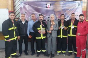 مقام سوم فارابی در اولین دوره مسابقات آتش‌نشانان نیشکر