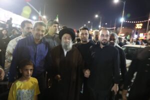 حضور آیت‌الله موسوی جزایری در موکب سیدالشهدا شرکت توسعه نیشکر