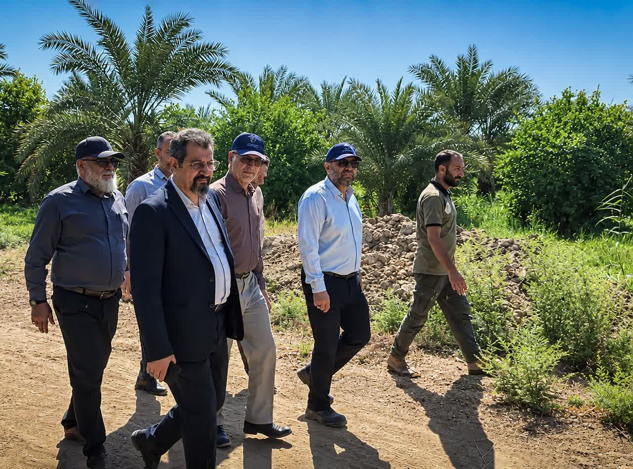 بازدید مدیران عامل فارابی و سلمان فارسی از سیل‌بندهای روستاهای پیرامونی